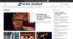 Desktop Screenshot of kultura.aktuality.sk