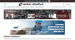Desktop Screenshot of osobnosti.aktuality.sk