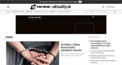 Desktop Screenshot of krimi.aktuality.sk